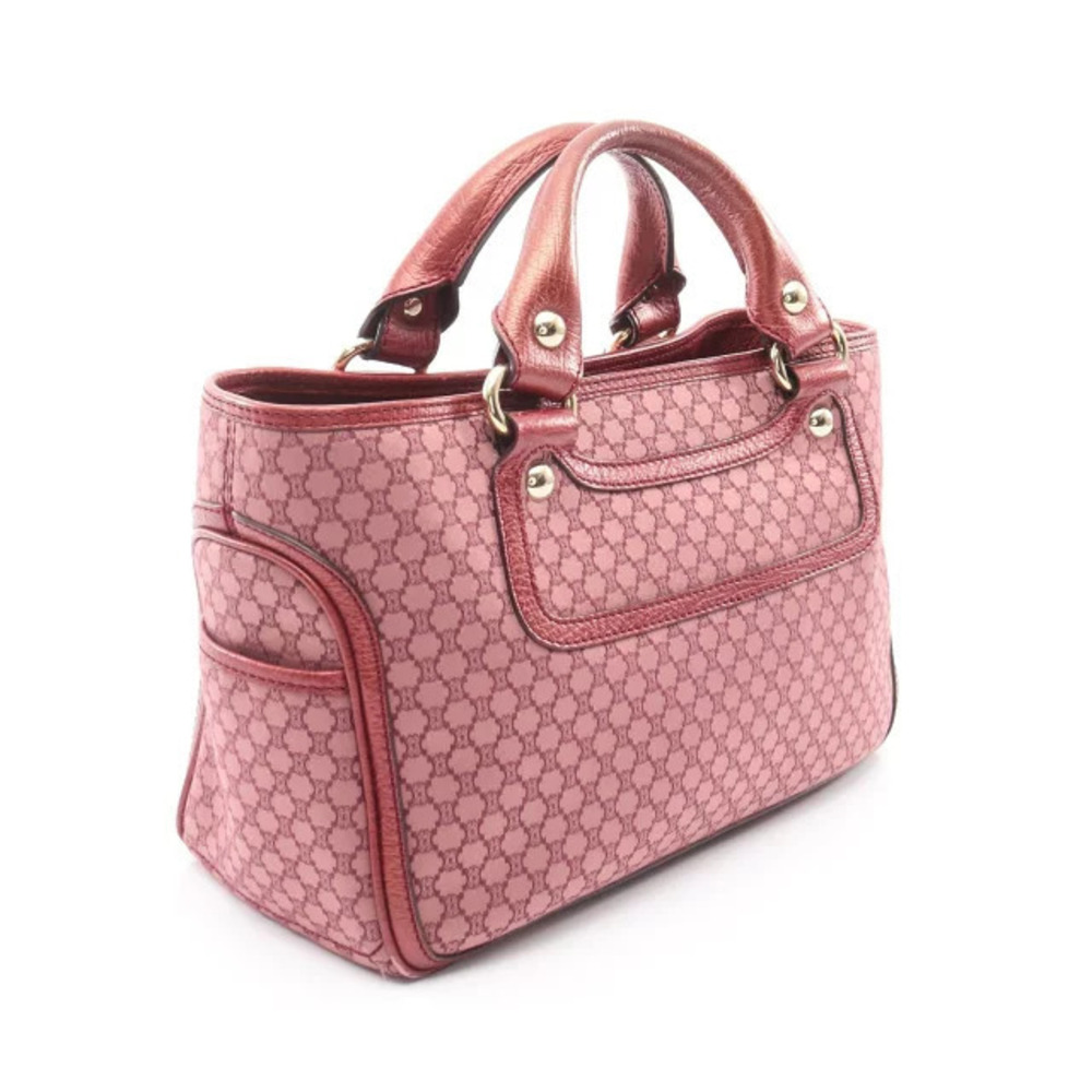 Celine Canvas Macadam Bag Boogie Leather Bordeaux Handbag Purple